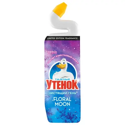 Туалетный Утенок гель чистящий для унитазов floral moon 800 мл 
