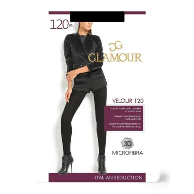 Glamour колготки Velour 120 den nero размер 2 