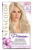 Nevacolor PRЕMIUM стойкая крем краска для волос 10 NATURAL PLATINUM натуральная платина