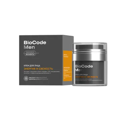 Biocode men крем для лица энергия и свежесть 50 мл 