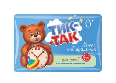 Тик-Так мыло детское 0+ с оливковым молочком 90 г 