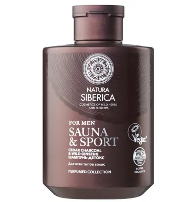 Natura Siberica sauna & sport for men шампунь детокс для всех типов волос 300 мл 