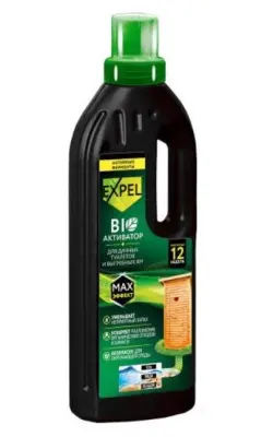 Expel жидкий биоактиватор для дачных туалетов и выгребных ям 750мл 
