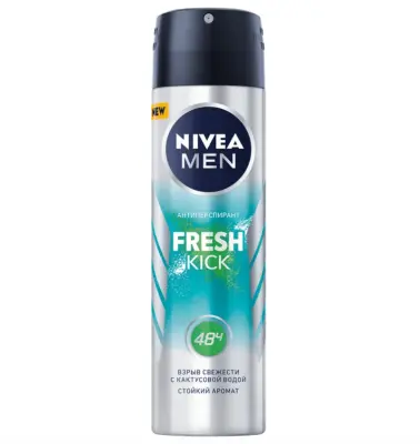 Nivea део спрей мужской fresh kick men 150 мл 