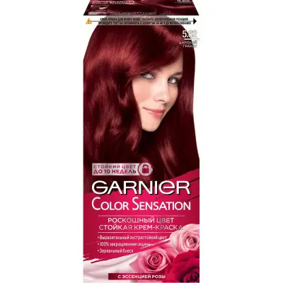 Garnier Color Sensation стойкая крем краска для волос оттенок 5.62 царский гранат 