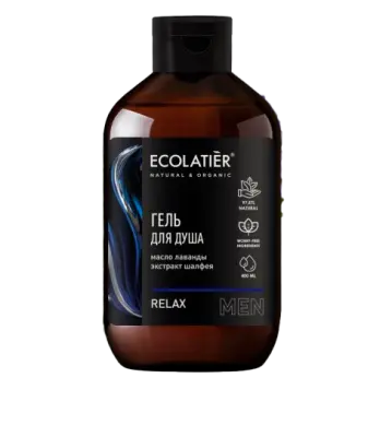 Ecolatier Мужской  гель для душа Relax, 400 мл 