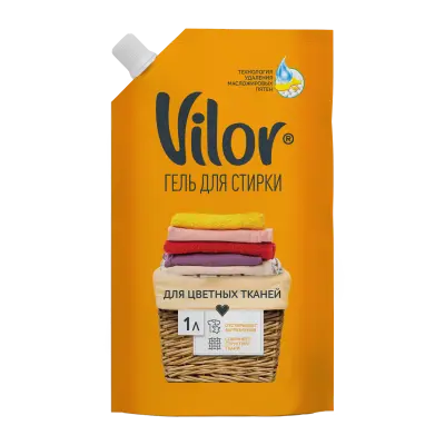 Vilor средство жидкое для стирки цветных тканей 1 л 