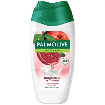 Palmolive натурэль гель крем для душа женский витамин в и гранат с увлажняющим молочком 250 мл 