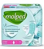 Hayat Molped прокладки женские антибактериальные ultra с крылышками супер 7шт