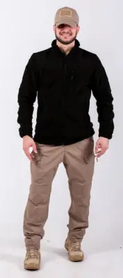 Black Rams Uniform Мужская Флисовая куртка  BRО 1006 Черный XXL 