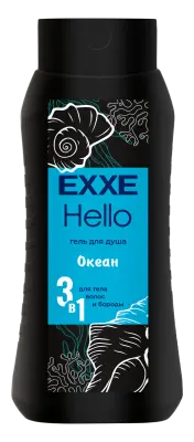 Exxe hello men гель для душа 3 в1 океан 400 мл 