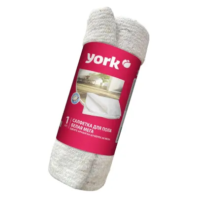 York салфетка для пола хлопковая белая мега 80х100 см в рулоне 