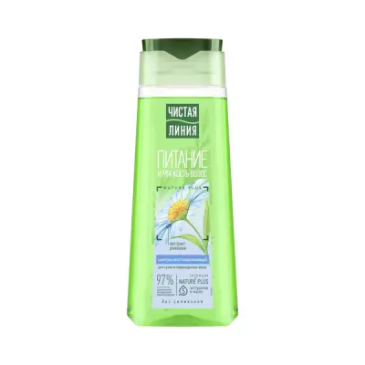 Чистая Линия шампунь восстанавливающий  питание и мягкость для сухих волос с экстрактом ромашки 250 мл 