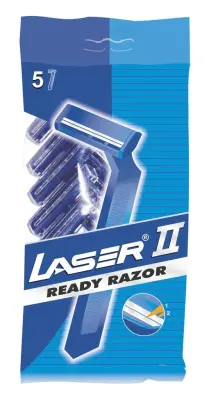 Лазер одноразовые бритвы с двумя лезвиями Лазер II 5шт 