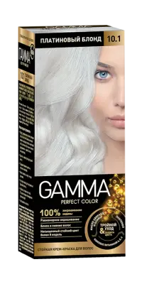Gamma Perfect Hair стойкая крем краска тон10.1 платиновый блонд 