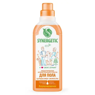 Synergetic средство для пола цитрусовая свежесть 0,75 л 