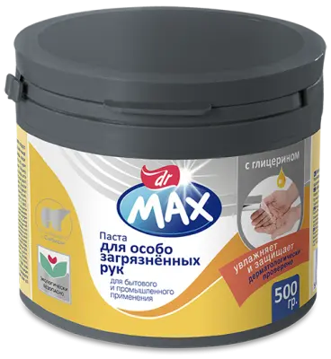 Паста с глицерином для особо загрязненных рук Dr MAX 500г 