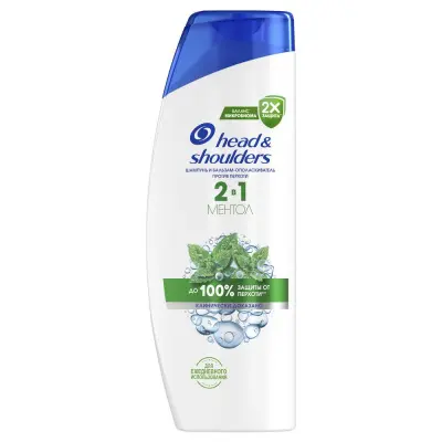 Head&Shoulders шампунь и бальзам ополаскиватель против перхоти  2 в1 ментол 360 мл 