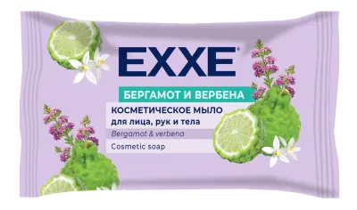 Exxe косметическое мыло бергамот и вербена флоу пак 75 гр 