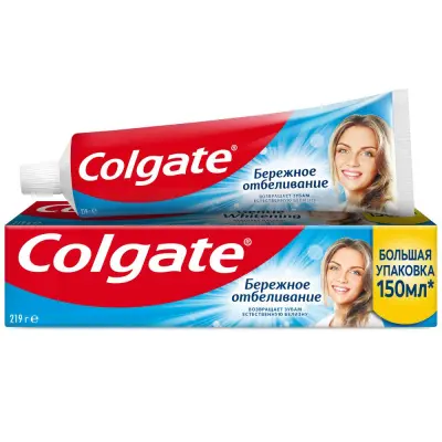 Colgate зубная паста бережное отбеливание 150 мл 