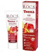 ROCS TEENS зубная паста для школьников кола и лимон 74 гр