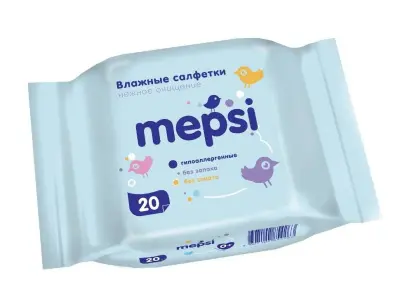 Mepsi влажные детские салфетки 20 шт 
