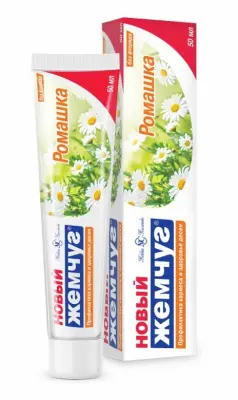 Новый Жемчуг зубная паста ромашка 50мл 