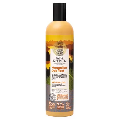 Taiga Siberica шампунь против выпадения волос укрепляющий био 400 мл 