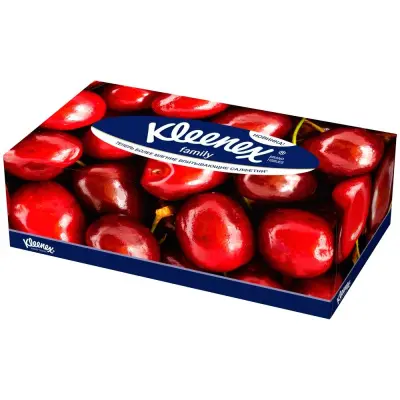 Kleenex салфетки в коробке family 150 шт 