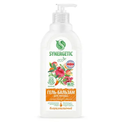 Synergeticгель бальзамдлямытьяпосудысочныйгранатиабрикос0,5 л 
