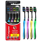 Colgate super flexi black зубная щетка средней жесткости 3+1 бесплатно промо