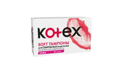 Kotex тампоны софт супер 12 шт 