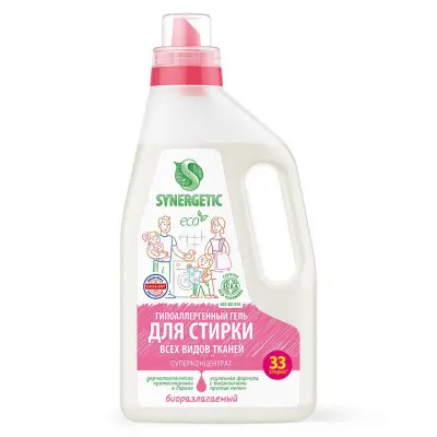 Synergetic универсальный гель для стирки 1 л 33 стирки 