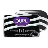 Duru softsens 1+1 туалетное мыло увлажняющий крем и активный уголь 80г