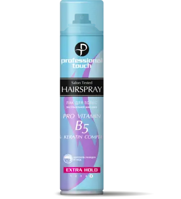 Professional Touch лак для волос pro vitamin b5 keratin complex экстрасильная фиксация 265 мл 