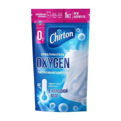 Чиртон отбеливатель пятновыводитель кислородный oxygen для холодной воды порошок 1000 гр 
