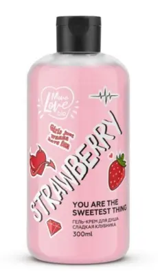 MonoLove Bio гель-крем для душа Strawberry 300мл 