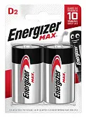 Energizer батарейки 2шт MAX D/LR20 1.5V