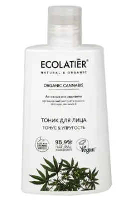 Ecolatier тоник для лица серия organic cannabis 250 мл 
