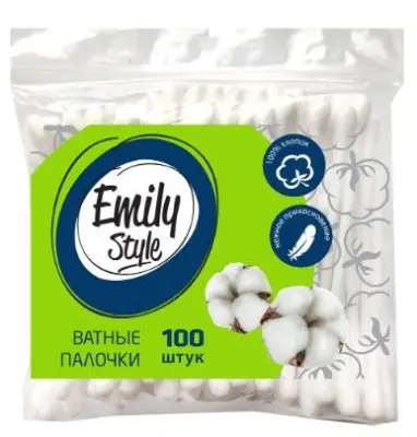 Emily Style ватные палочки пакет 100 шт 