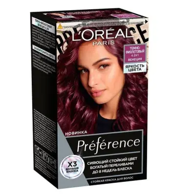 L`oreal Preference краска для волос 4.261 темно фиолетовый венеция 