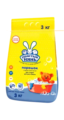 Ушастый нянь стиральный порошок детский 3 кг 