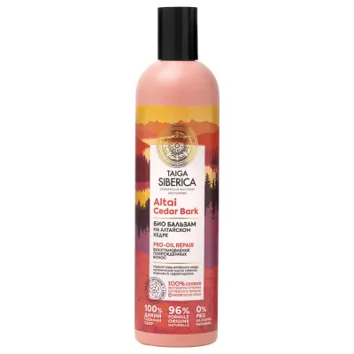 Taiga Siberica бальзам для поврежденных волос восстановление био 400 мл 
