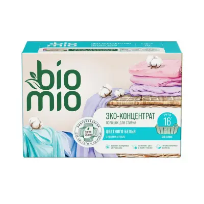 BioMio bio universal универсальный стиральный порошок color whites 500 г 