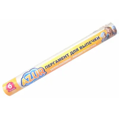 Azur бумага для выпечки белая рулон 6 м х 28 см 