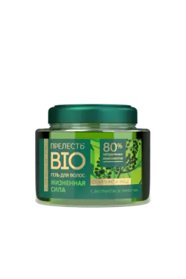 Прелесть био гель для укладки волос с экстрактом зелёного чая сильная фиксация 250 мл 