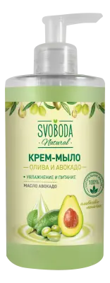 Svoboda крем мыло жидкое олива и авокадо 430 мл 