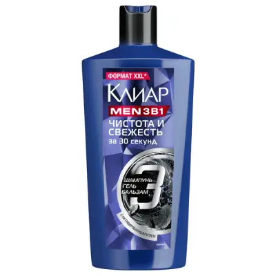 Клиар men шампунь для волос свежесть 650 мл 