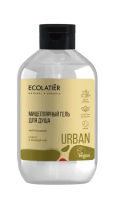 Ecolatier Мицеллярный гель для душа кактус & зеленый чай, 600 мл 