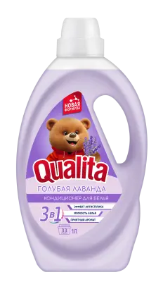 Qualita кондиционер для всех типов белья lavender голубая лаванда флакон 1000 мл 